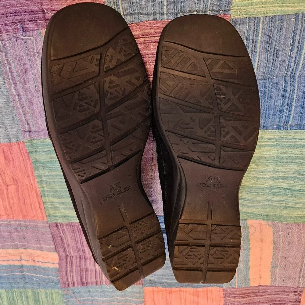 Ann Klein Zerega Slip on Loafers, Faux Leopard Fur with Black Suede, Size 7 - Picture 4 of 6